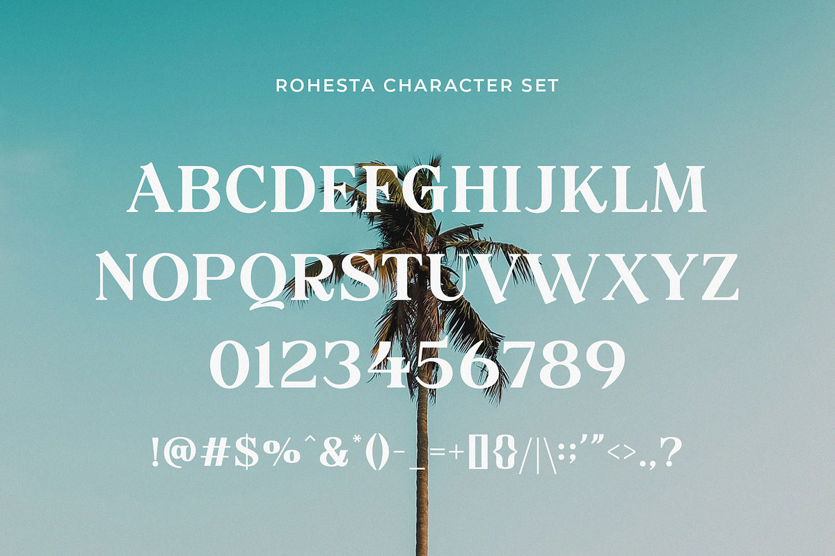 Rohesta - Nostalgic Serif Font, a Serif Font by Typeformers (Photo 5 of 5)