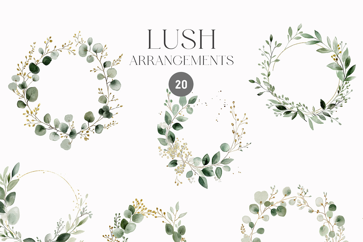 LUSH - Eucalyptus and Gold, a Decorative Illustration by Isabelle Salem (Photo 3 of 7)