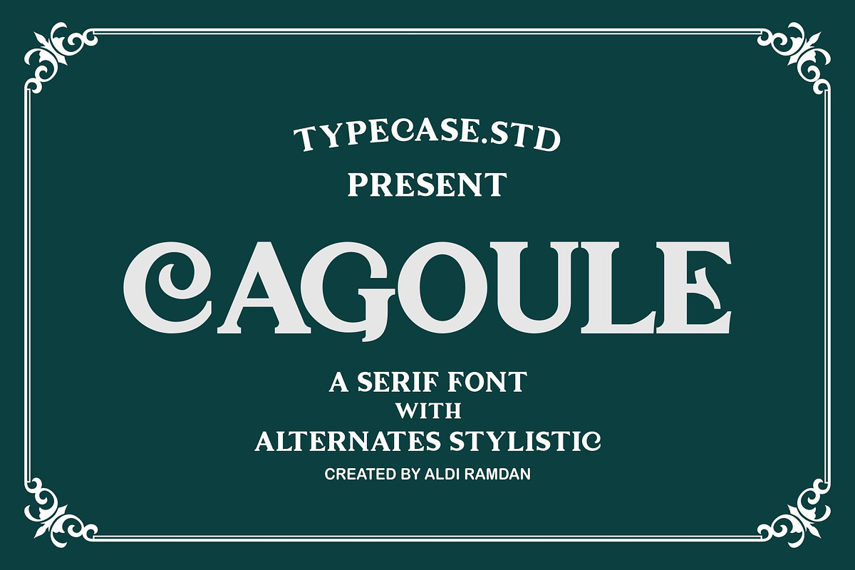 Cagoule Modern/Vintage Display Font, a Font by Aldiwangsadipa (Photo 1 of 7)