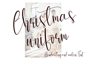 Christmas uniform | Handwriten Font, a Script Font by Scratchones (Thumbnail 1 of 8)