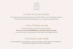 Minimal Flodesk Email Templates