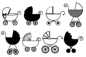 Baby Carriage Photoshop Brushes