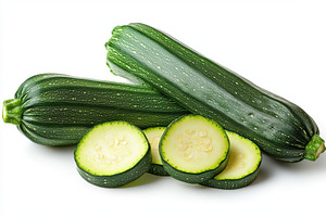Fresh Green Zucchini Slices Vegetabl, a Photo by Pixeness Studio