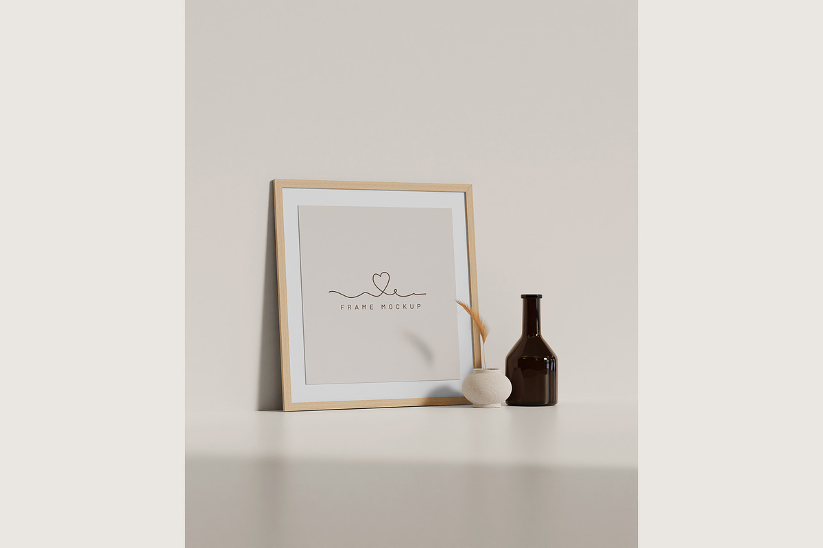 Aesthetic frame mockup, a Product Mockup by mockupocka (Photo 7 of 14)
