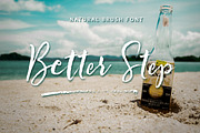Better Step | Natural Brush Font, a Script Font by Siwox Studios (Thumbnail 8 of 9)
