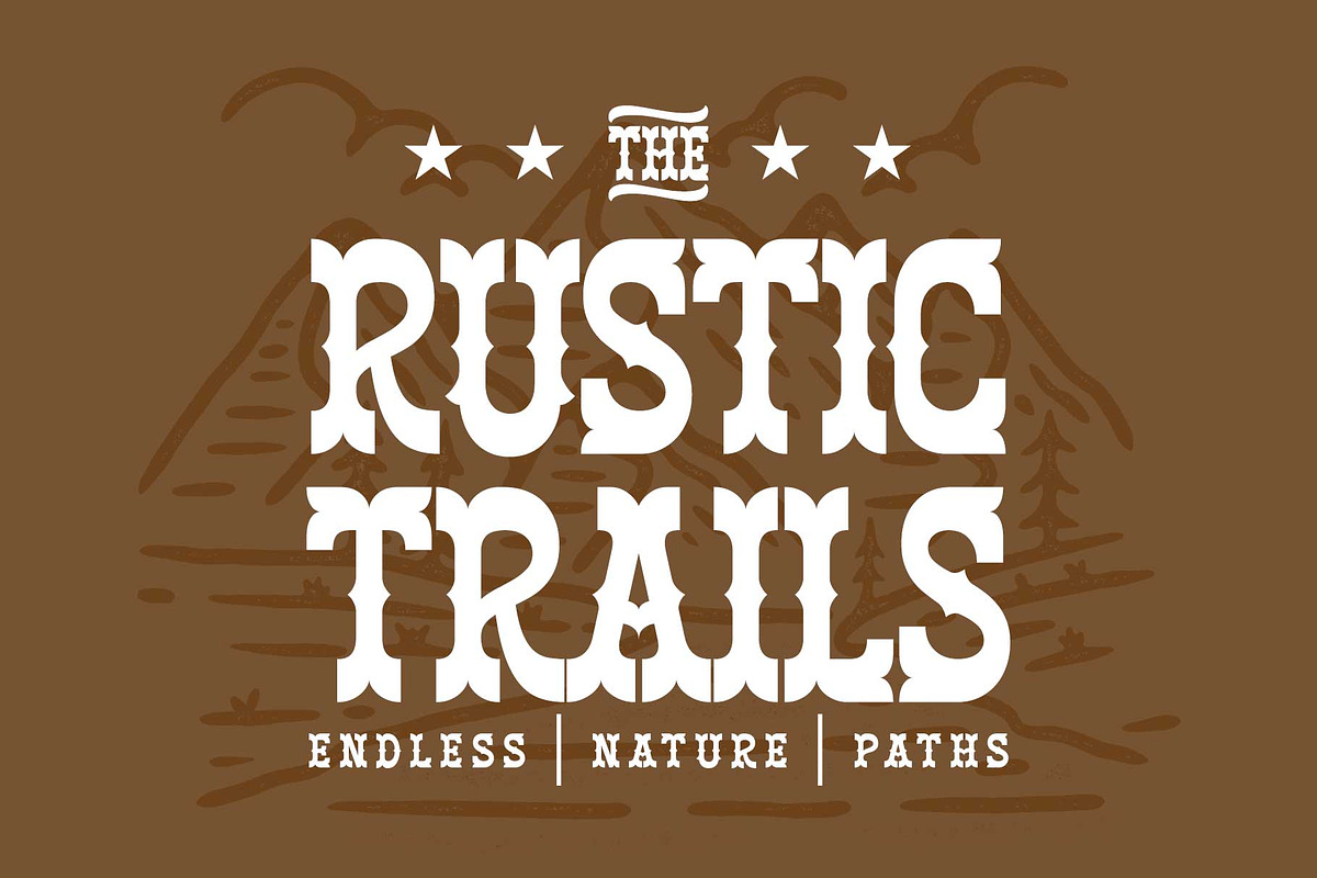 Armour Horse - Bold Western Display, a Slab Serif Font by Arterfak Project (Photo 4 of 11)