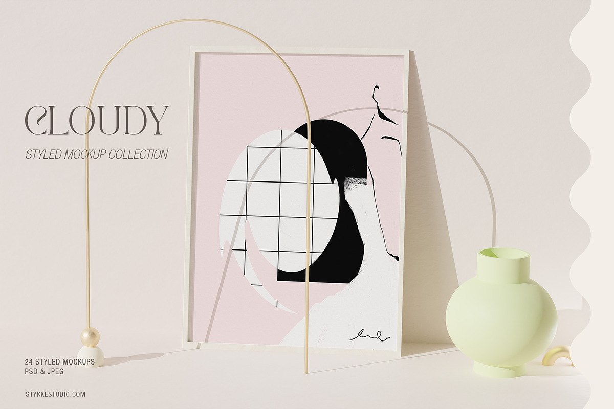 CLOUDY - Contemporary Modern Mockup, a Product Mockup by Stykke Studio (Photo 13 of 17)