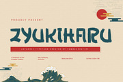 Zyukiharu - Japanese Font, a Handwritten Font by Dhabee (Thumbnail 1 of 12)