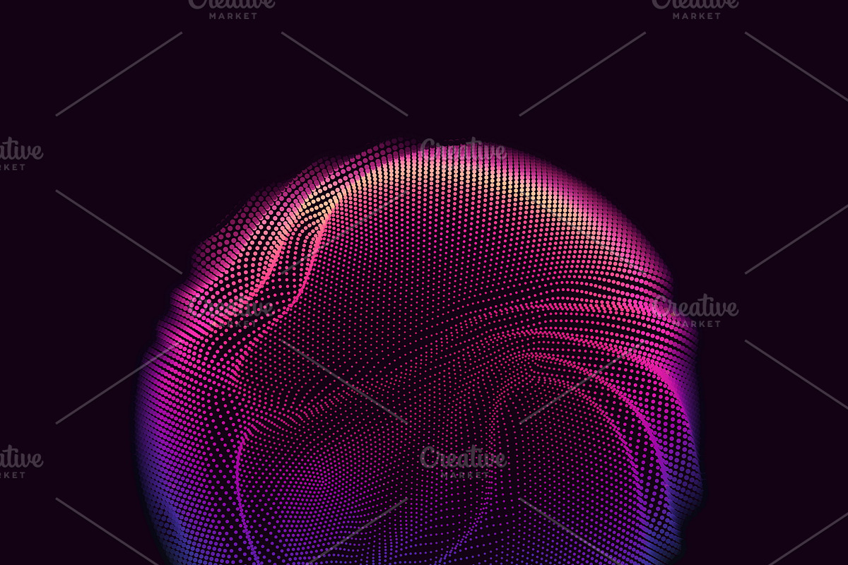 16 Abstract Glitched Spheres, an Object Graphic by GarryKillian (Photo 6 of 17)