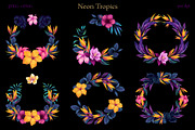 Neon Tropics watercolor, an Object Graphic by Salted Galaxy (Thumbnail 7 of 16)