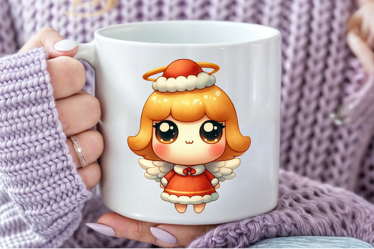 Kawaii Vintage Christmas Clipart, an Illustration by Pixels.Craft (Photo 4 of 7)