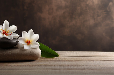 Spa Ambiance with Candle and Orchids, an Abstract Photo by Natalia Klenova's Shop