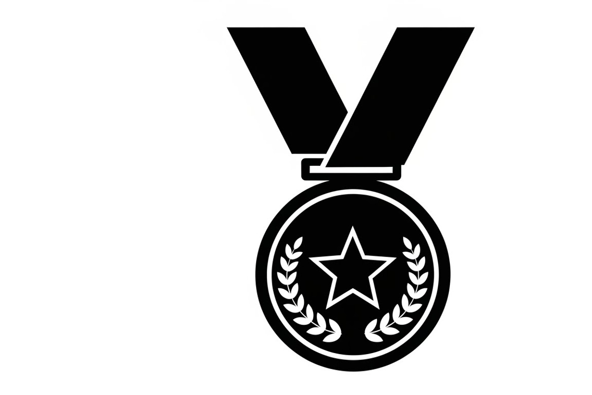 Modern medal icon vector logo design, an Illustration by Amazin_art (Photo 20 of 29)
