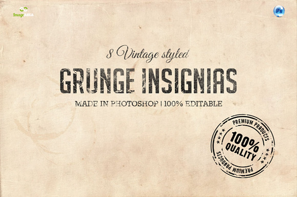 8 Stamped Vintage Insignias preview 4