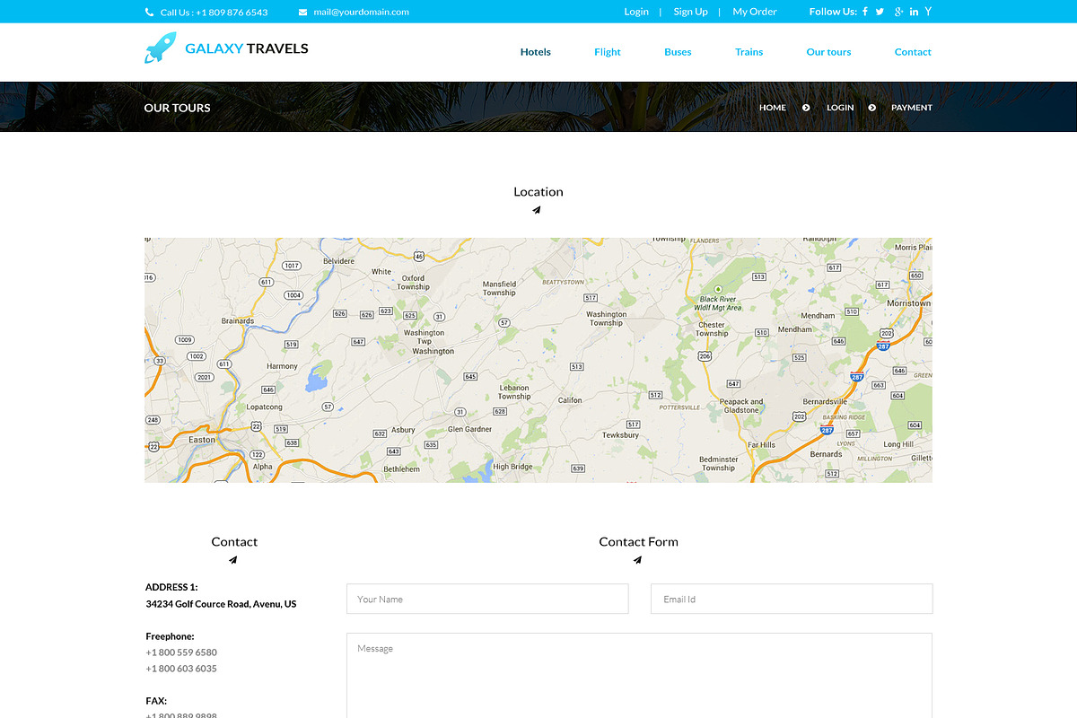 Galaxy- Travels PSD Website Template, a Websites & App Template by WebbyTemplates (Photo 10 of 12)