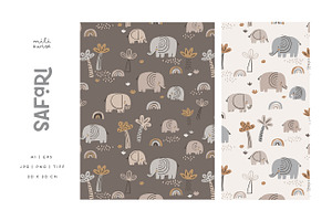 Safari Kids Pattern Collection