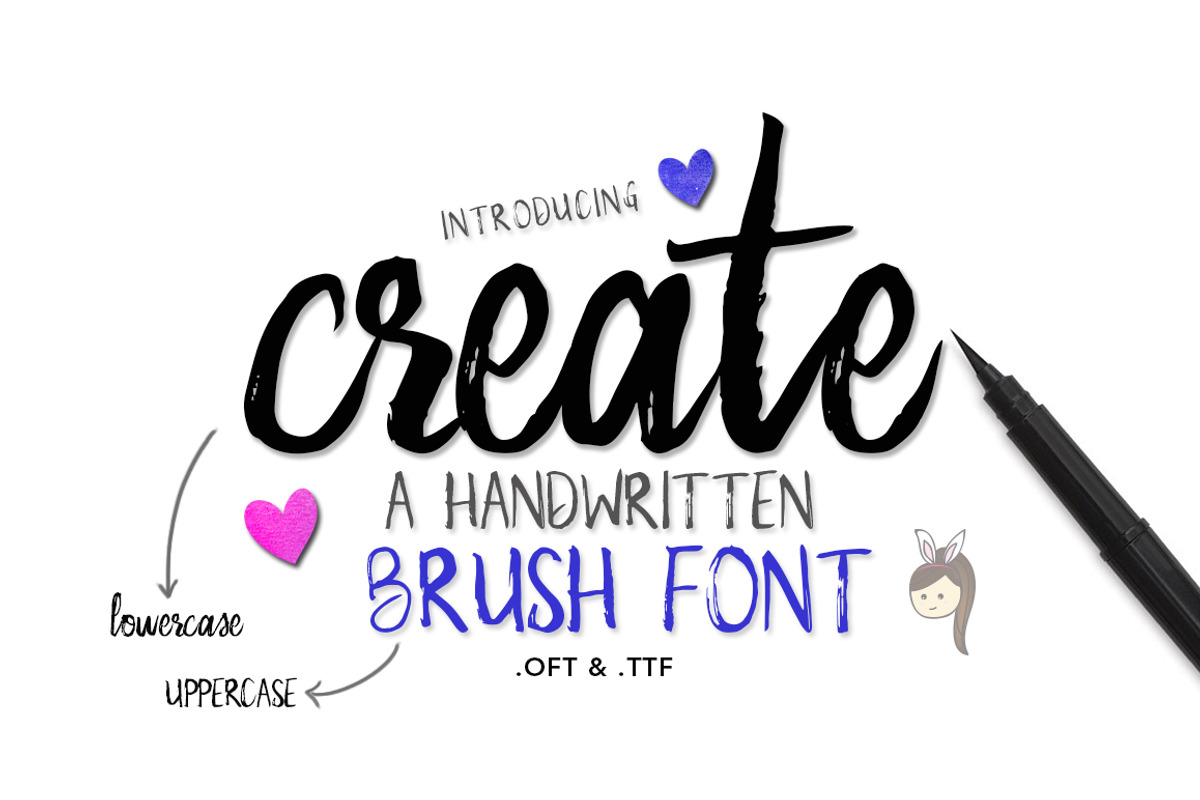 Create Brush Font