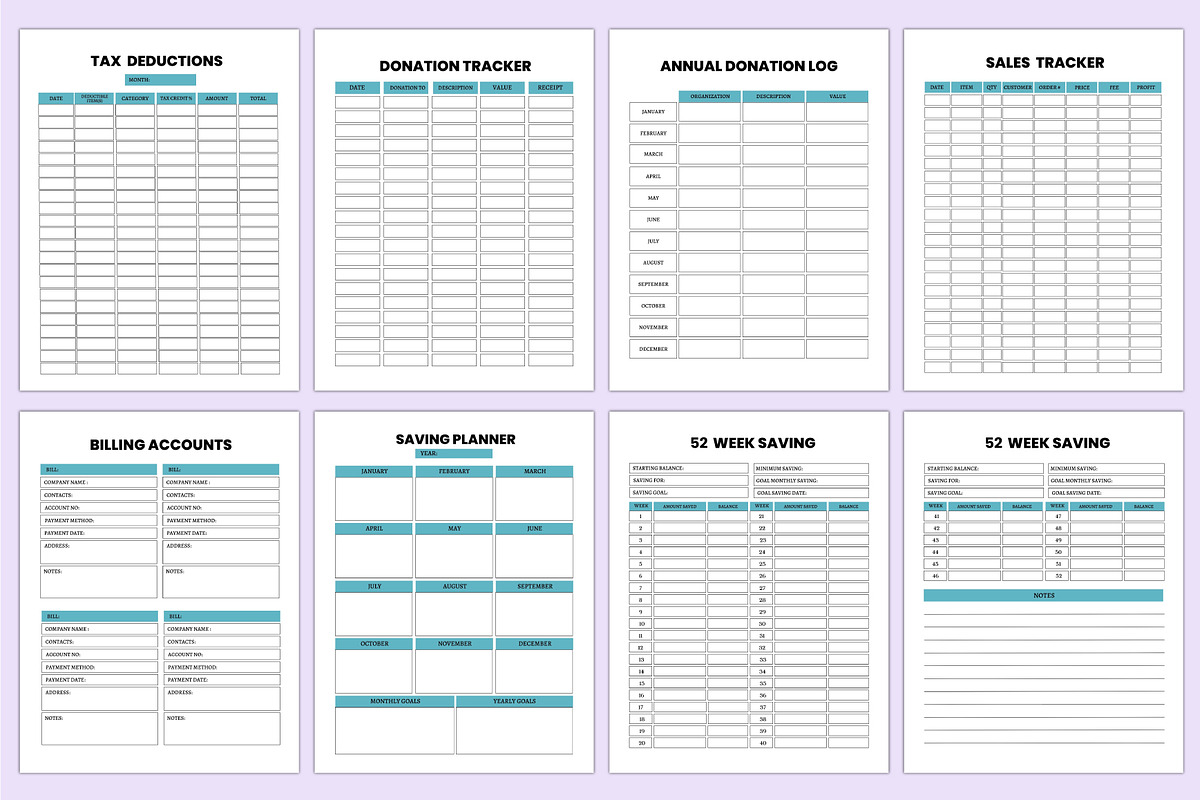 2025 Budget Planner For Canva, a Stationery Template by Shumaya (Photo 5 of 6)