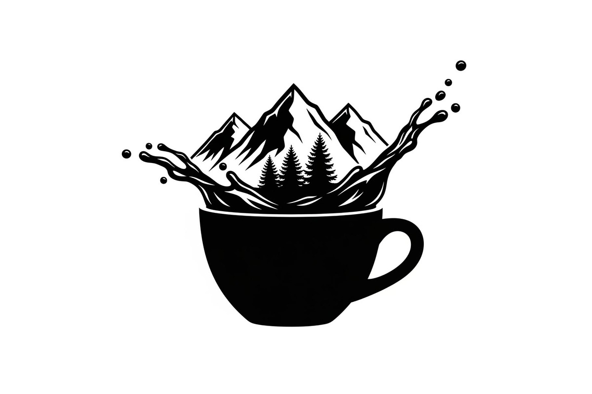 Mountain Coffee Cup Design Bundle, an Illustration by yasushie (Photo 9 of 31)