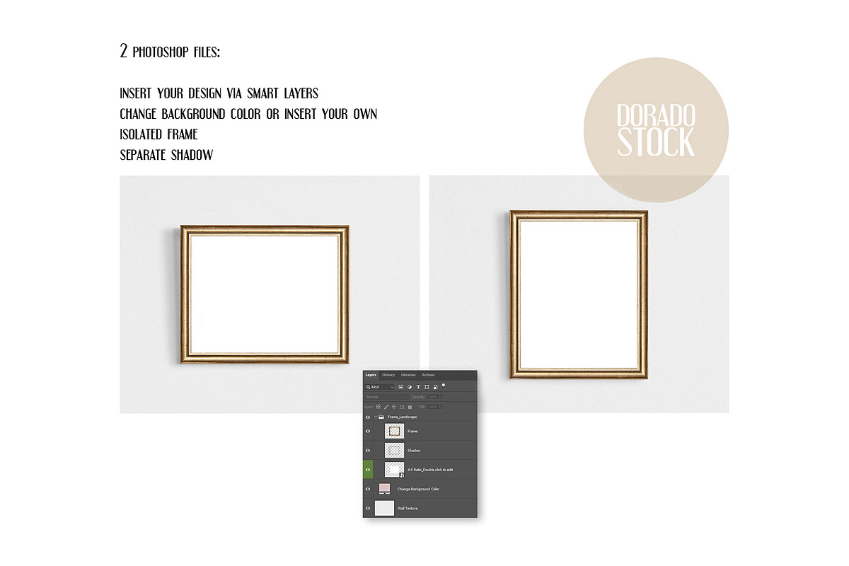 Isolated Old Frames Mockup, a Product Mockup by Dorado Stock (Photo 4 of 8)