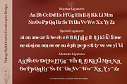 Vintage Stylist Font + Florals, a Serif Font by Creativeqube Design (Thumbnail 16 of 18)