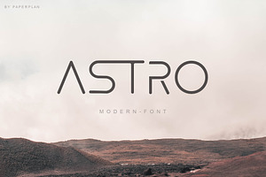 ASTRO Futuristic Font