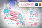 Wedding Vintage Insignias & Element, an Illustration by Mikko Lemola (Thumbnail 1 of 2)