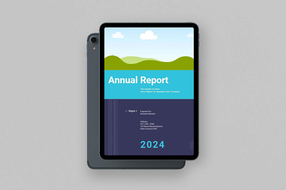 Annual Report Design Template| Canva, a Brochure Template by ElvinPrint (Photo 3 of 11)