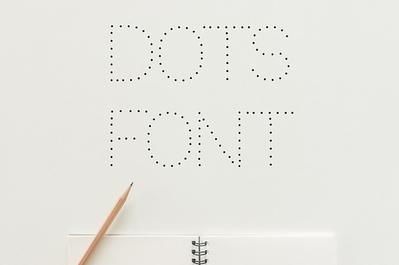 Dots Display Font preview 7