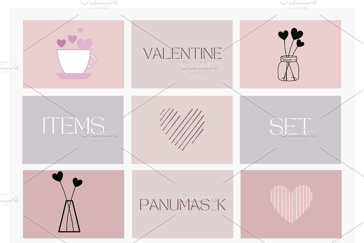 Valentine Items decorative, a Graphic by PKshop (Photo 1 of 3)