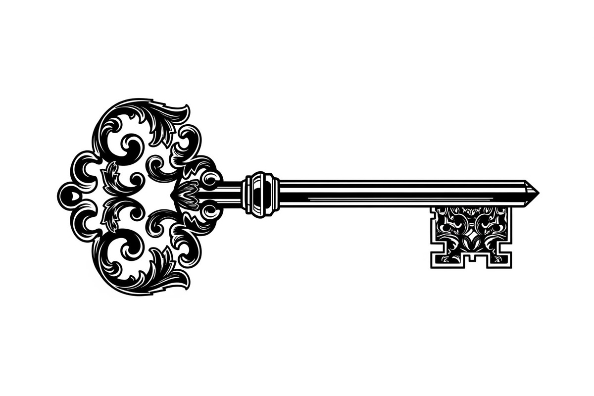 Ornamental Vintage Key SVG Bundle, an Illustration by Gaye Art (Photo 9 of 31)