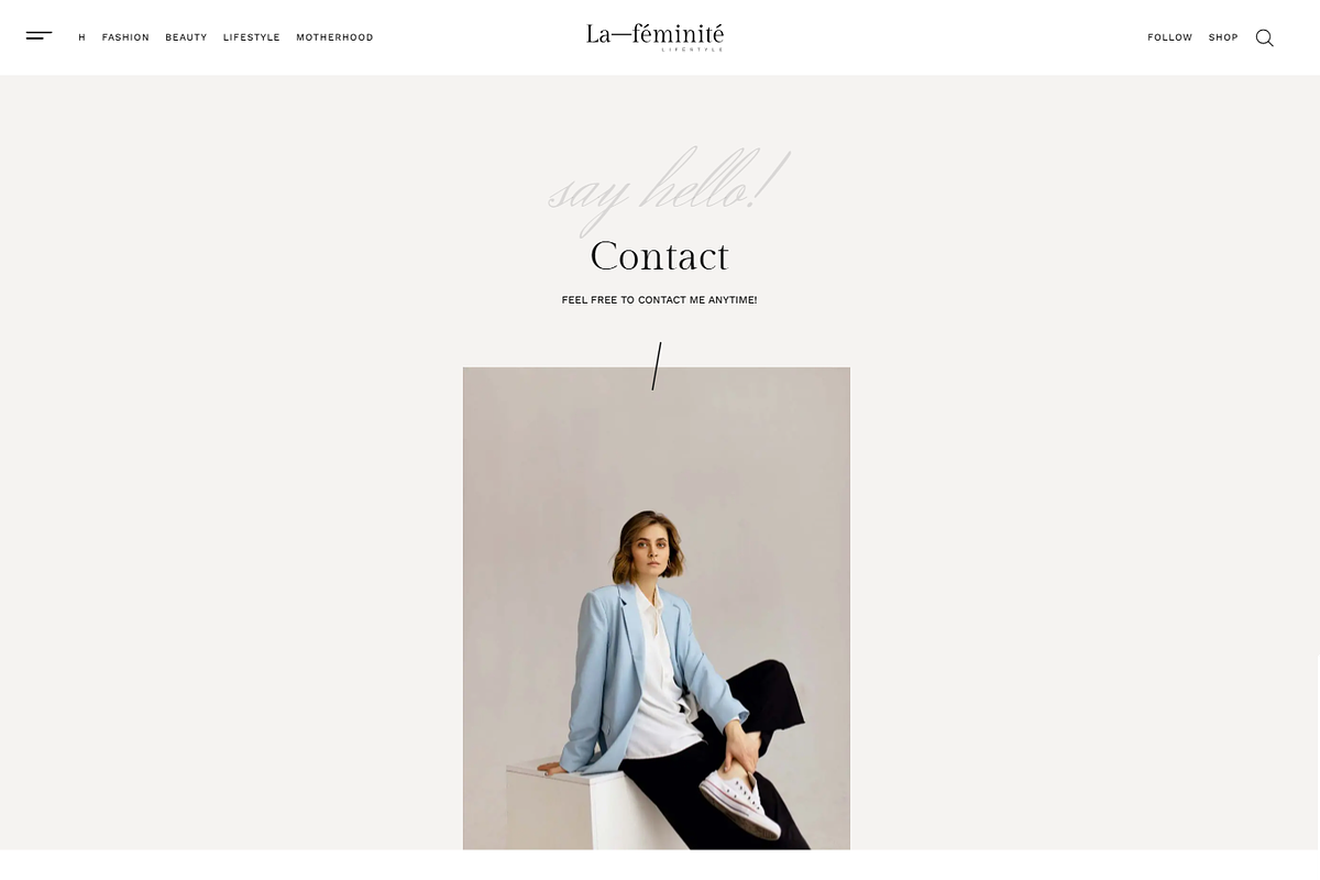 Minimal Fashion WordPress Blog, a Landing Page Template by Elite Templates (Photo 10 of 10)