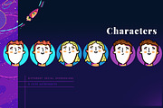Colorful Space Collection, a Decorative Illustration by Yeticrab (Thumbnail 5 of 12)