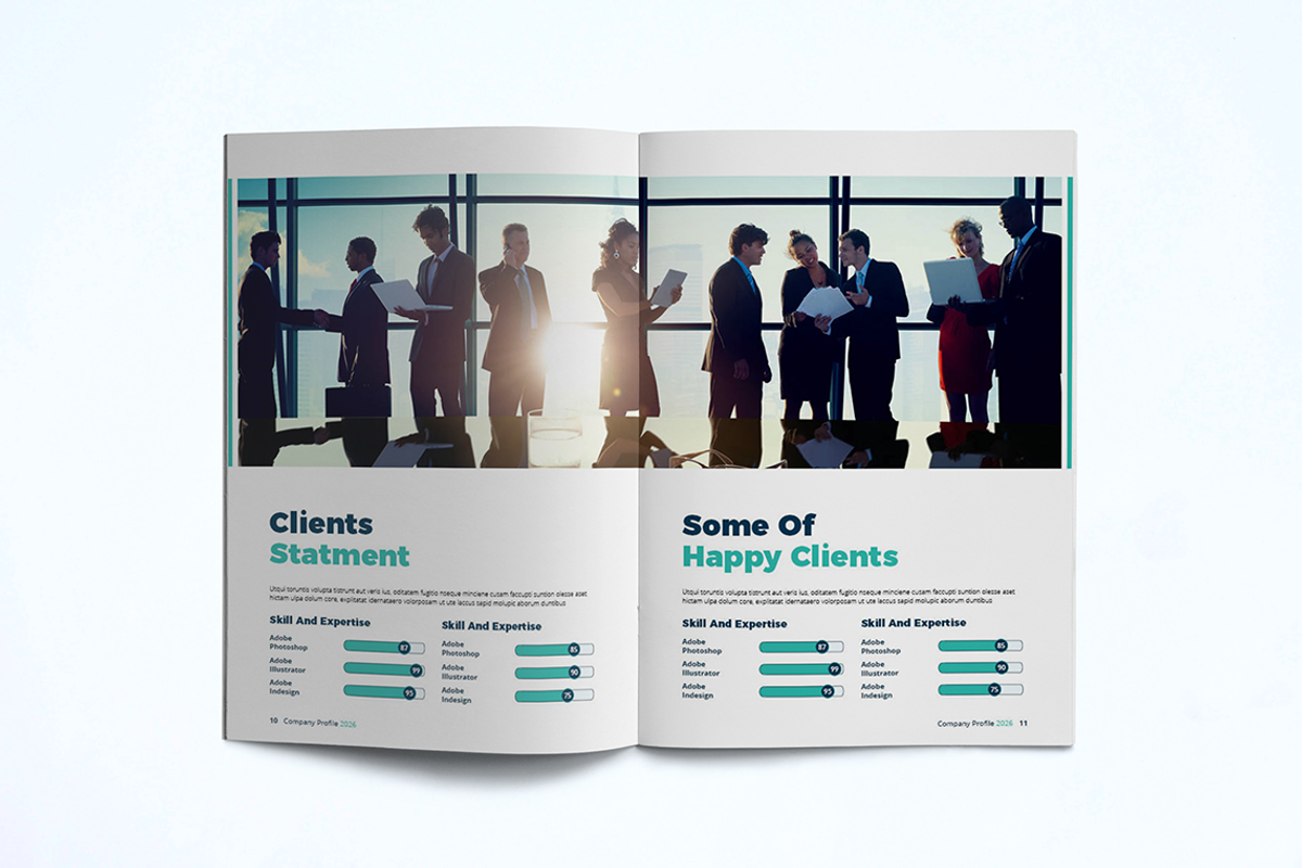 Company Profile Template, a Brochure Template by UnicodeID (Photo 8 of 12)