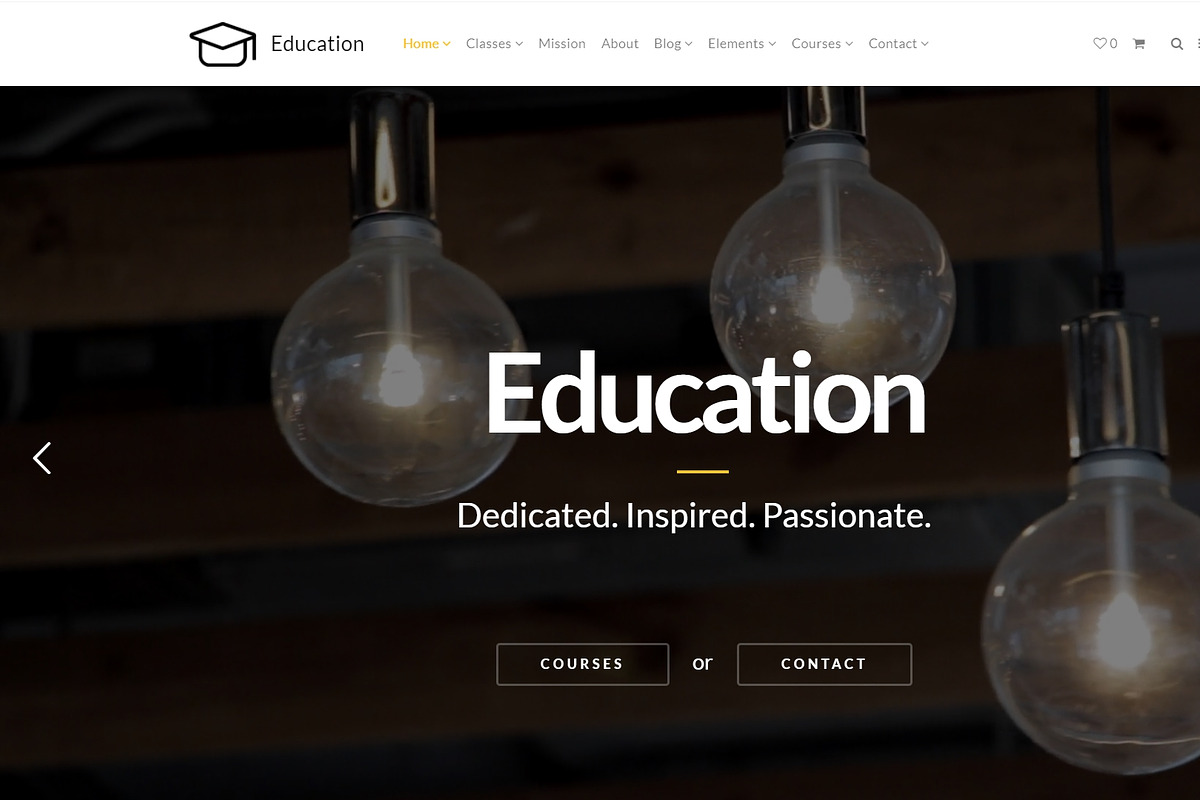 Education & Courses WordPress Theme, a WordPress Template by Visualmodo (Photo 8 of 41)