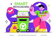 10 Smart Recycling Bins Illustration, an Illustration by denayunebgt (Thumbnail 4 of 4)
