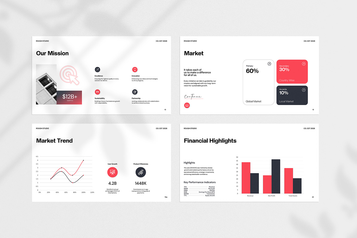 Rough Annual Report Presentation preview 4