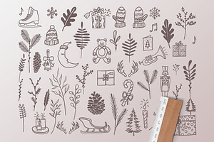 550 Hand Drawn Illustrations