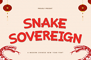 SnakeSovereign - Modern Chinese Font, a Sans Serif Font by overlaytemplates (Thumbnail 1 of 4)
