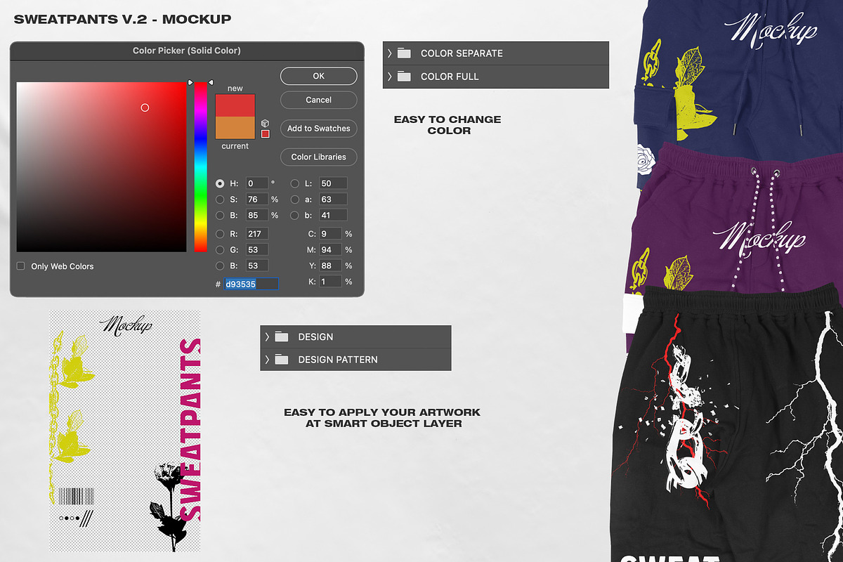 SWEATPANTS V.2 - MOCKUP, a Bottom Mockup by DaldSgh (Photo 11 of 15)