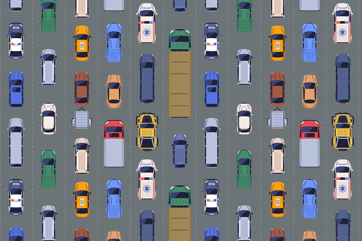 Cars top view, seamless patterns, a Pattern Graphic by Good Studio (Photo 3 of 6)