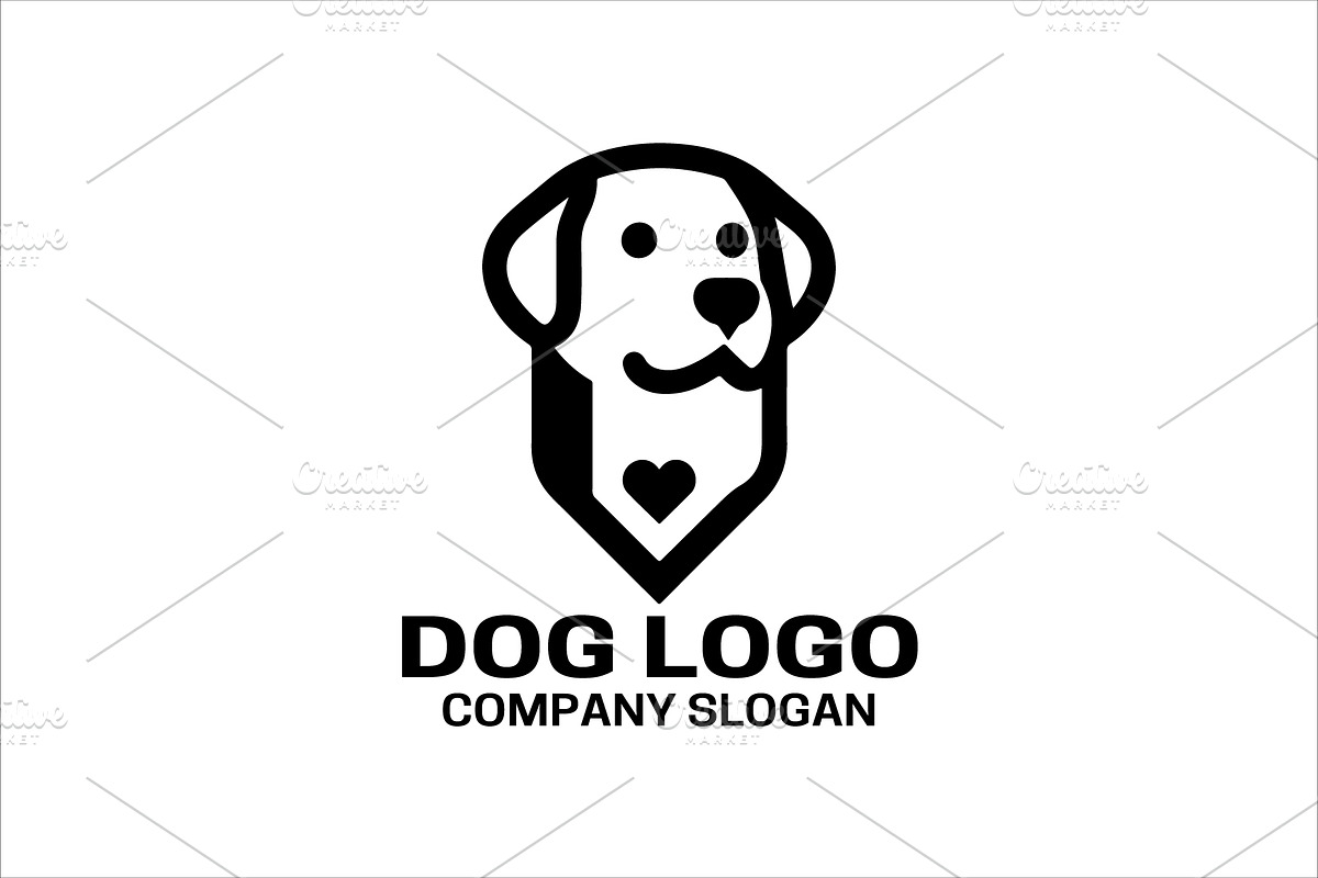 Dog Logo Vector Template, a Branding & Logo Template by Vectorium Studio