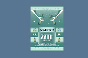 Art Deco Birthday Invitation, a Card Template by Neermana (Thumbnail 3 of 4)