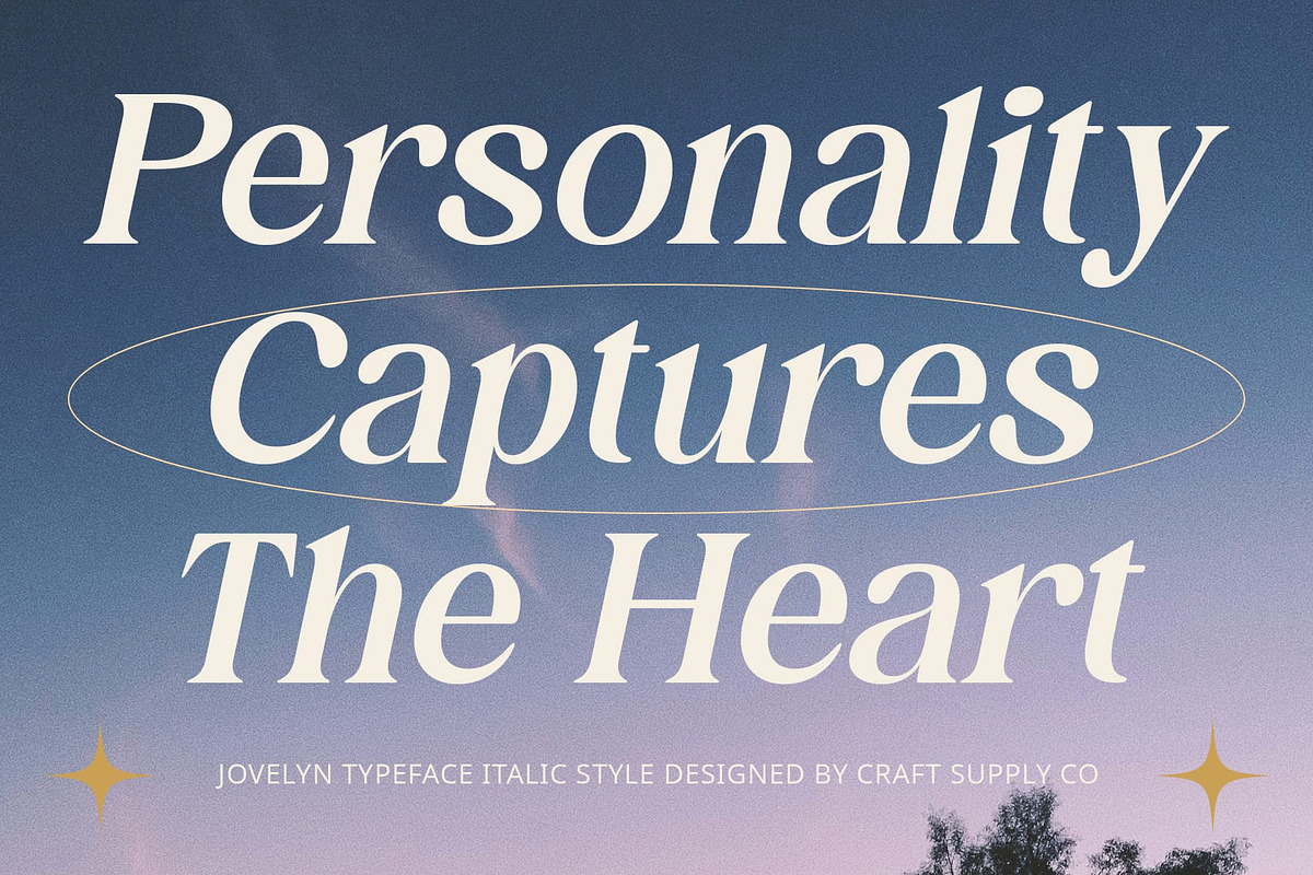 Jovelyn – Retro Font, a Serif Font by Craft Supply Co. (Photo 2 of 7)