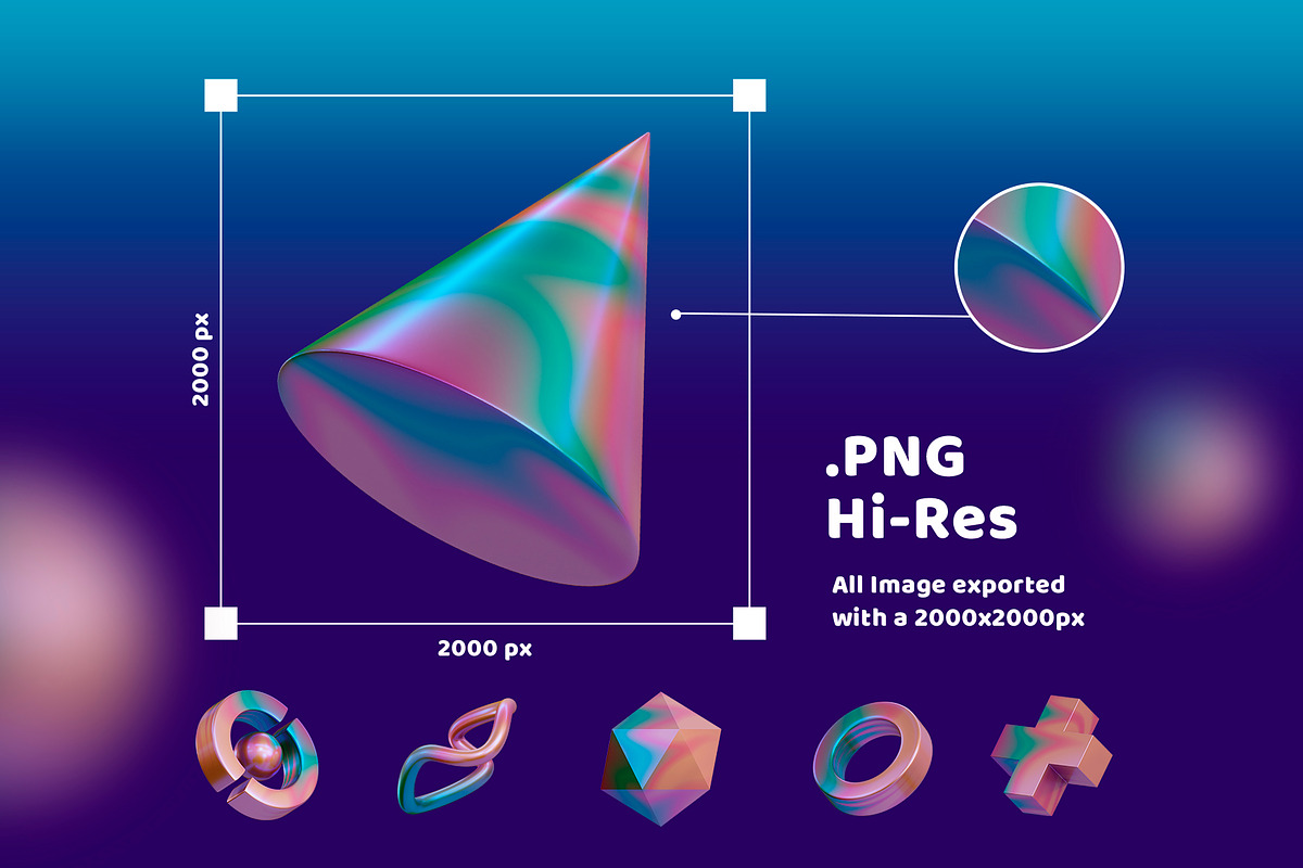 3D Geometric Shape, an Object 3D Model by Monstersvisual (Photo 2 of 6)