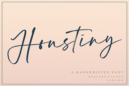Houstiny - Handwritten Font