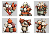 Whimsical Easter Clipart, an Illustration by Black Bird Studio (Thumbnail 4 of 5)