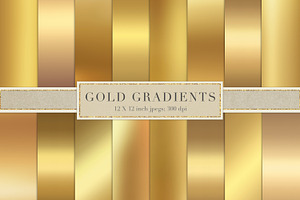 Gold Gradient Foil Backgrounds