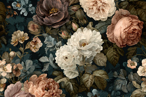 Vintage Botanical Seamless Pattern, a Pattern Graphic by Virgo Studio