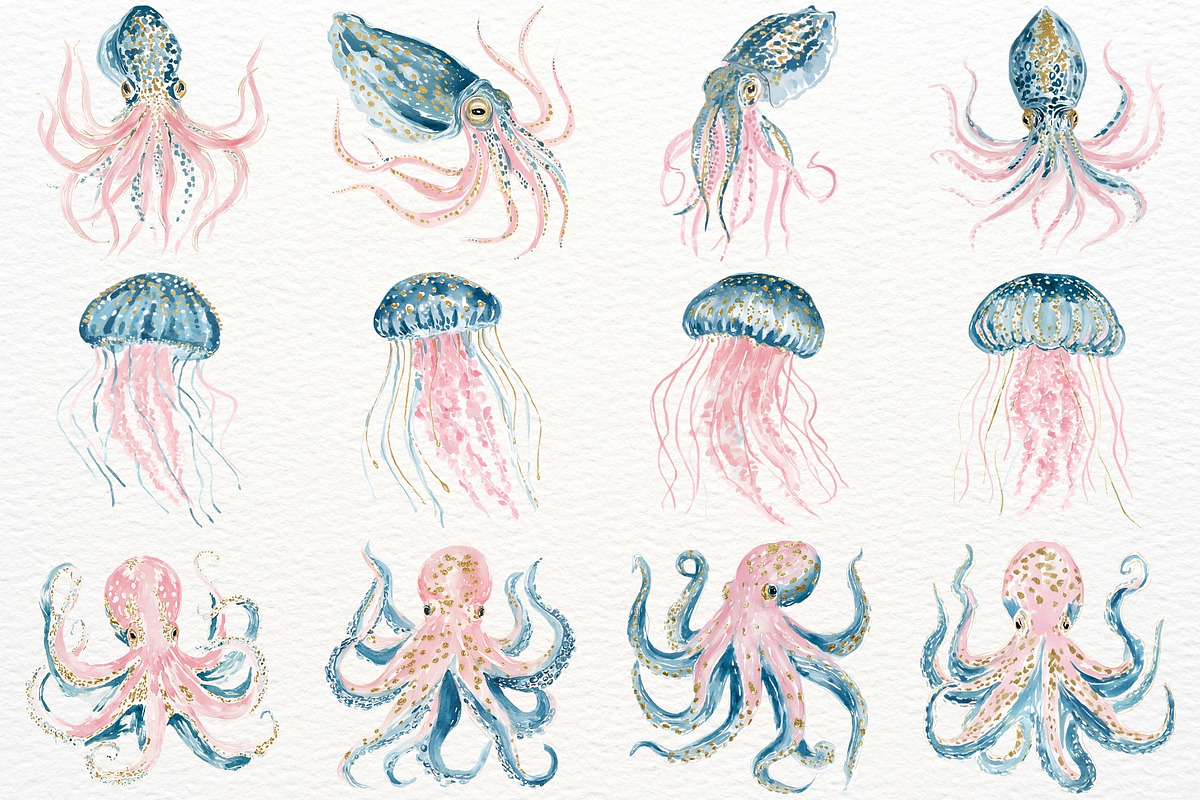 Undersea Ocean Animals PNG Clipart, an Animal Illustration by SugarCloudStudioArt (Photo 3 of 7)
